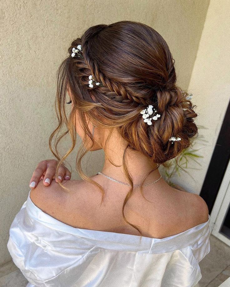 Quinceanera Hairstyles With Flower Crown, Ponytail Hairstyles With Veil, Quinceanera Hairstyles Flowers, Prom Hairstyles Flower Crown, Wedding Ponytail Hairstyles With Veil, Quince Hairstyles With Flowers Floral Crowns, Fairy Wedding Hair With Veil, Carrot Hairstyles, Hairstyles With Veil