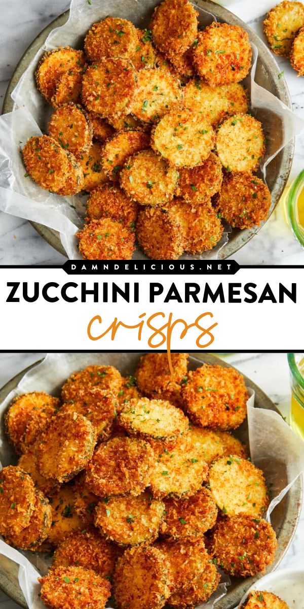 Looking for zucchini food ideas? Learn how to make Zucchini Parmesan Crisps! They're an easy summer BBQ side dish or 4th of July appetizer recipe. Everyone will love these parmesan-crusted zucchini chips that are crispy and tasty! Zucchini Rounds Parmesan, Zucchini Appetizer Recipes, Zucchini Parmesan Crisps, Parmesan Crusted Zucchini, Zucchini Appetizer, Zucchini Rounds, Zucchini Crisps, Potatoe Recipes, Zucchini Parmesan