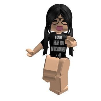 a lego girl with black hair and glasses is wearing a t - shirt that says i can't hear you, my scanner