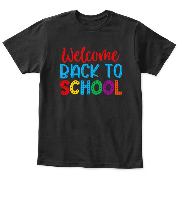 Welcome Back To School Shirt Gift For Kids Boys Girls Funny Teacher Love Gift. Upgrade your wardrobe with this stylish shirt. Crafted with attention to detail, it features a classic design that effortlessly combines comfort and fashion. Whether you're dressing up for a special occasion or keeping it casual, this shirt is a versatile addition to your collection. Its high-quality fabric ensures durability and a comfortable fit. Elevate your style and make a statement with this shirt that complemen Designed Rugs, Welcome Back To School, Funny Teacher, Trendy Graphic Tees, Stylish Shirt, Teacher Humor, Gift For Kids, School Shirts, Kid Tees