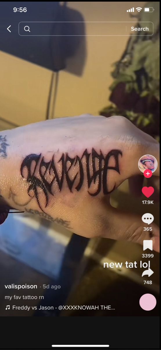 someone has written the word awesome on their arm