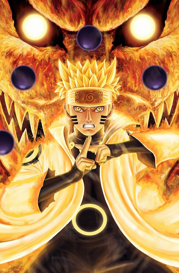 the cover to naruto's book, with an image of a man holding a