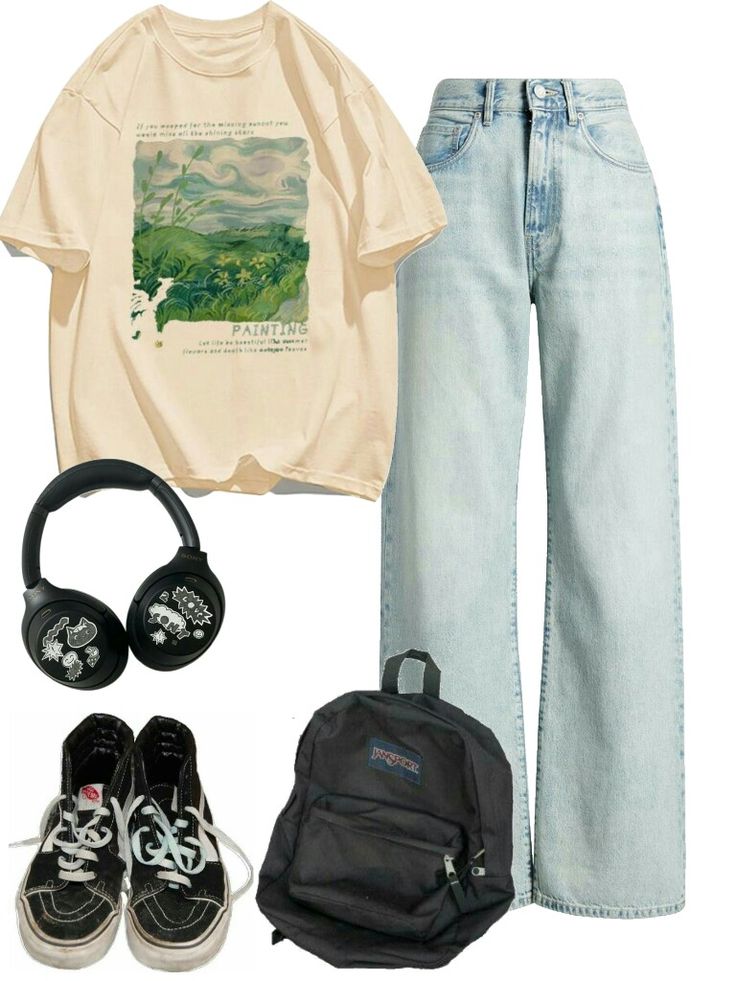 Outfit aesthetic Out casual Aesthetic Comfortable Outfits, Danish Aesthetic Outfit, 2019 Outfits Aesthetic, Masc Outfits For Women School, Outfit Boards Aesthetic, Infp Outfits, 80s Outfits Aesthetic, Outfit Collage Aesthetic, 90s Retro Outfits