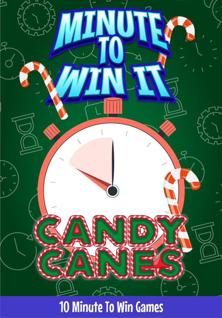 an advertisement for candy canes with the words minute to win it