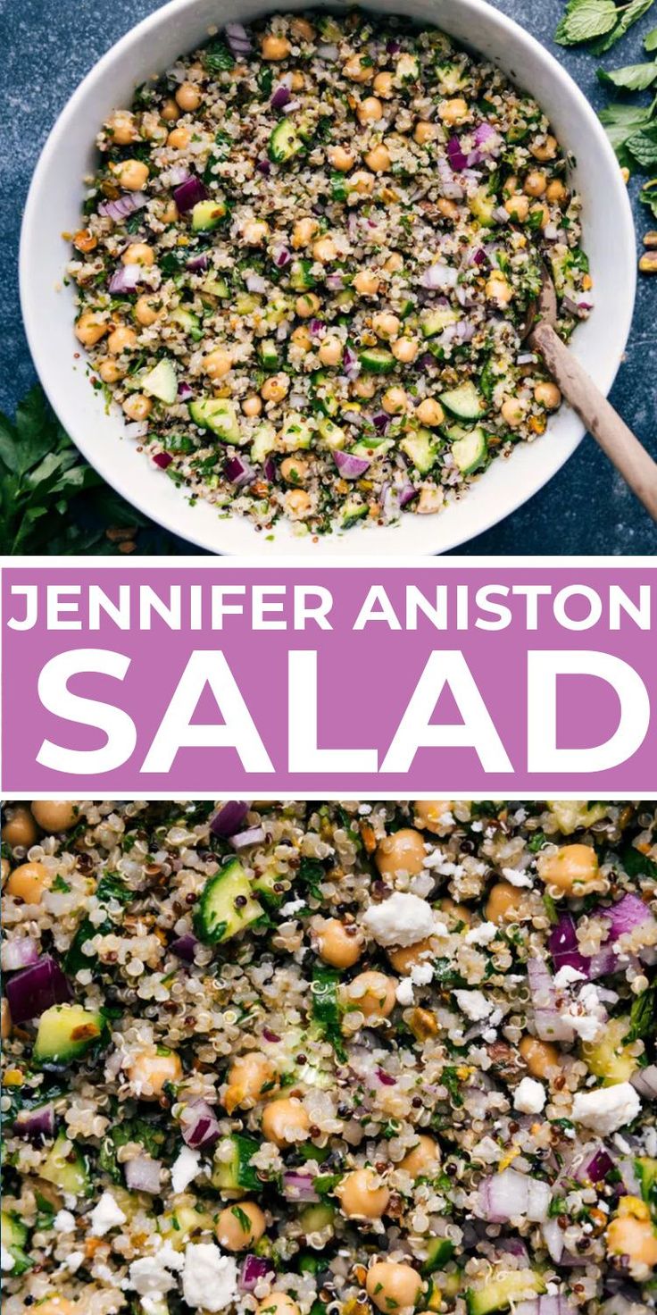 this is an image of a salad made with beans and other vegetables in a white bowl