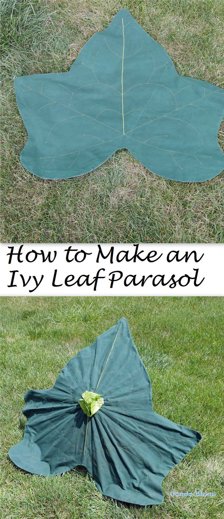 how to make an inflatable leaf parasol for your lawn or yard with this easy step - by - step instructions