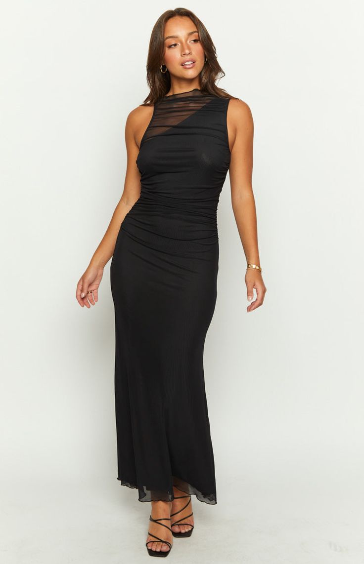 Black Maxi Dress

 How to style:

 Look elegant and sophisticated at your next formal event in this stunning maxi dress (https://www.beginningboutique.com.au/collections/maxi-dresses)! This figure-hugging, unique fit is bound to make you stand out in a crowd. Complete this glam look with heels (https://www.beginningboutique.com.au/collections/heels) and gold jewellery (https://www.beginningboutique.com.au/collections/jewellery).

 Features:

  
 * Maxi length 
 * Body fully lined 
 * Body con fi Floor-length Maxi Dress For Prom Season Date Night, Sleek Maxi Dress For Night Out With Flattering Silhouette, Flattering Maxi Prom Dress, Maxi Length Prom Dresses With Flattering Silhouette, Elegant Floor-length Maxi Dress With Flattering Silhouette, Dressy Maxi Dress For Gala, Evening Maxi Dress With Flattering Silhouette, Sleek Formal Maxi Dress With Flattering Silhouette, Elegant Lace Maxi Dress For Prom