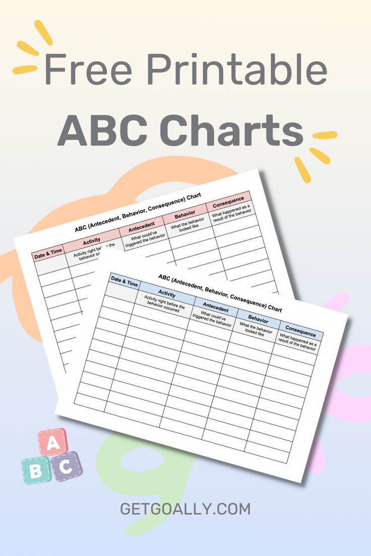 the free printable abc chart for kids