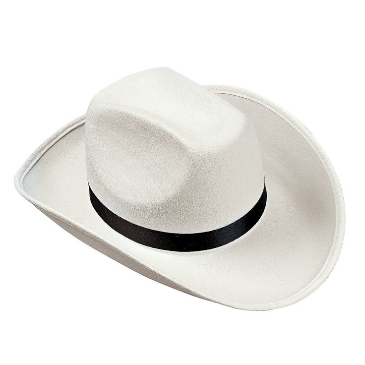 White Cowboy Hat - OrientalTrading.com Real Cowgirl, White Cowboy Hat, Cowboy Theme Party, Spirit Gear, Western Theme Party, Festival Necklace, Spirit Clothing, Western Parties, Denim And Diamonds