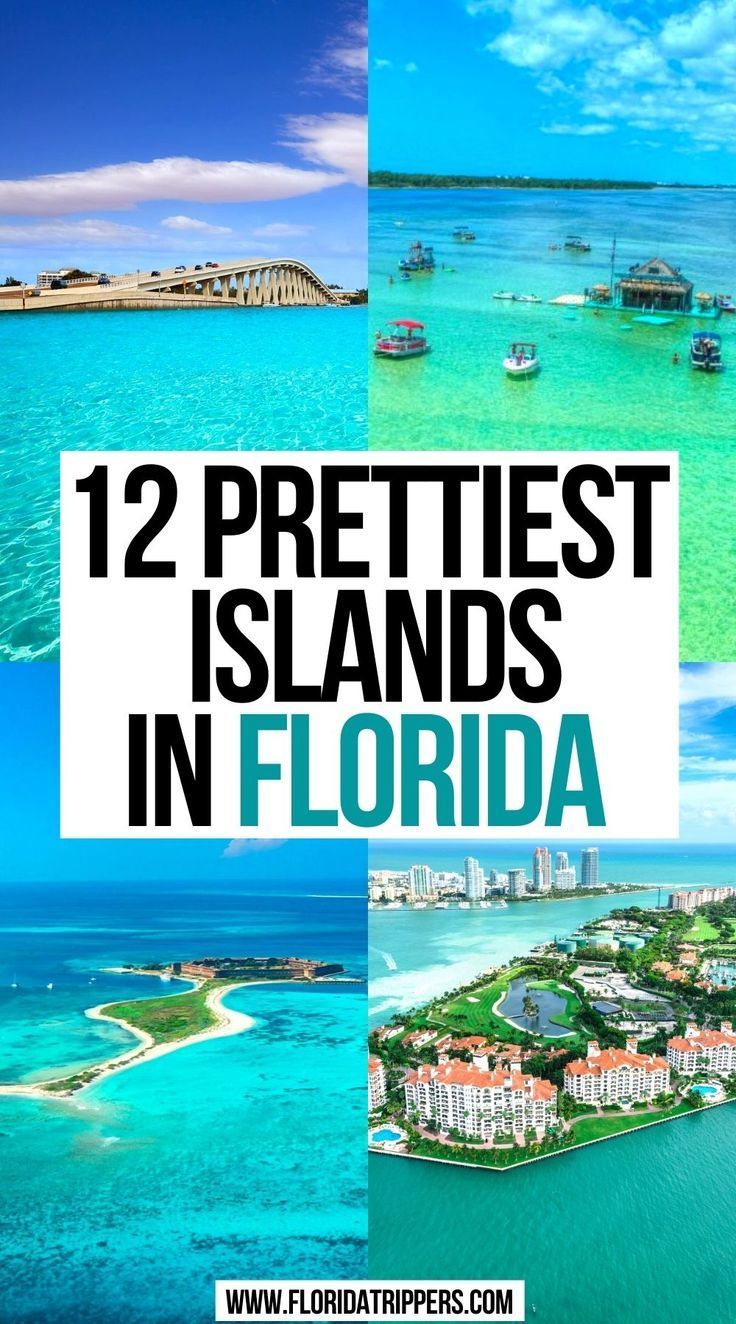 some pictures with the words 12 prettiest islands in florida