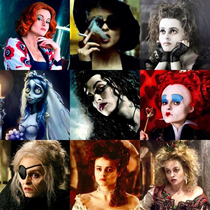 many different pictures of women with makeup and hair