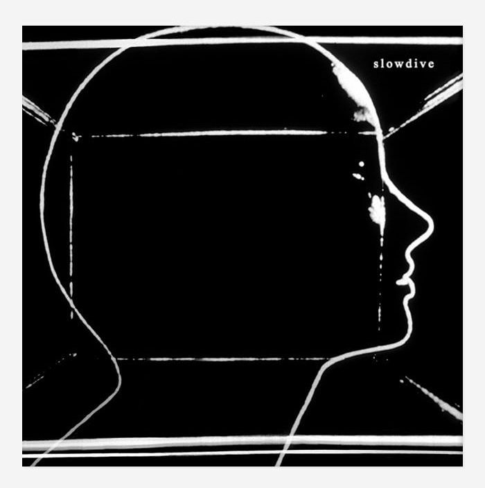 a black and white photo of a person's head with the words slowwire on it