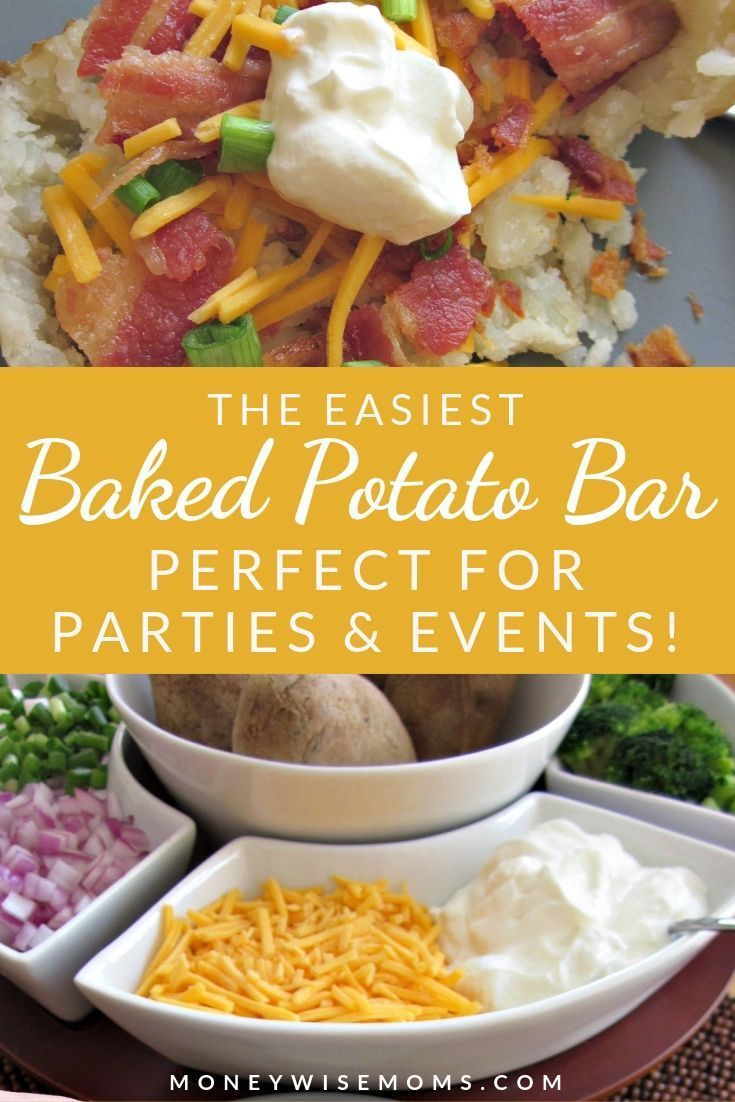 the best baked potato bar perfect for parties and events