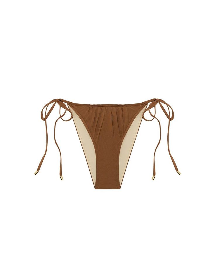 Peony Swimwear Ruched String Bikini Bottom Maple - brown Peony Swimwear, Maple Brown, Suntan Lotion, Bra Lingerie, Suspenders, Lingerie Set, Hosiery, String Bikinis, Pajama Set