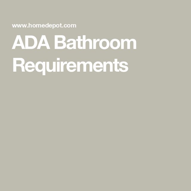 the words ada bathroom requirementss are in white letters on a gray background with an image