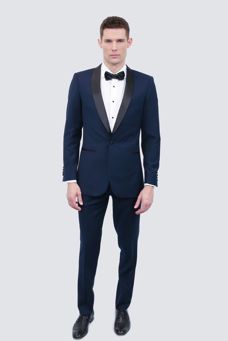 Tailor's Stretch Blend Navy Blue Tuxedo | Modern or Slim Fit - Tomasso Black Fitted Tuxedo For Gala, Classic Suits For Semi-formal Gala, Classic Semi-formal Suits For Gala, Classic Semi-formal Gala Suits, Classic Semi-formal Tuxedo For Gala, Classic Fitted Suit For Gala, Tailored Notch Lapel Tuxedo For Gala, Fitted Suits With Notch Lapel For Gala, Fitted Notch Lapel Suits For Gala