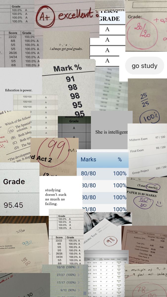 many different papers and numbers are grouped together