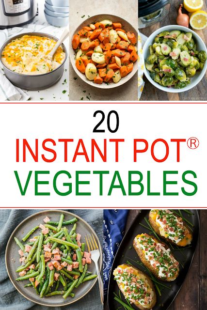 20 instant pot vegetables to cook in the instant pot