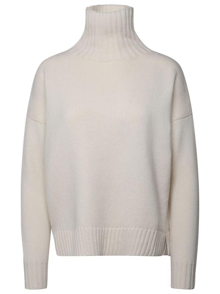 70% Wool, 30% Cashmere White Turtle Neck, Max Mara Coat, Turtle Neck Sweater, Cashmere Blend Sweater, Pleats Please Issey Miyake, Sweater Material, Oversized Silhouette, Yoga Wear, Italian Fashion