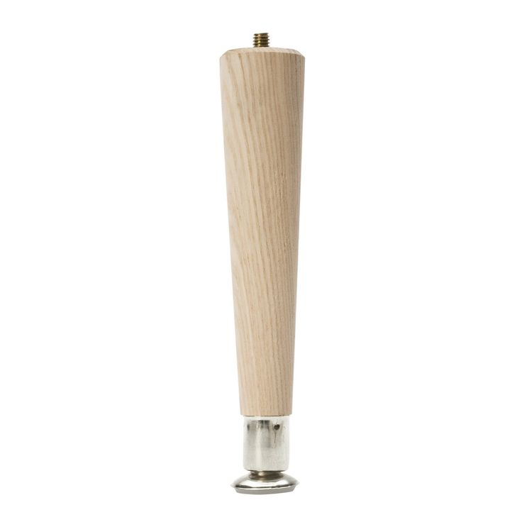 a wood and metal object on a white background