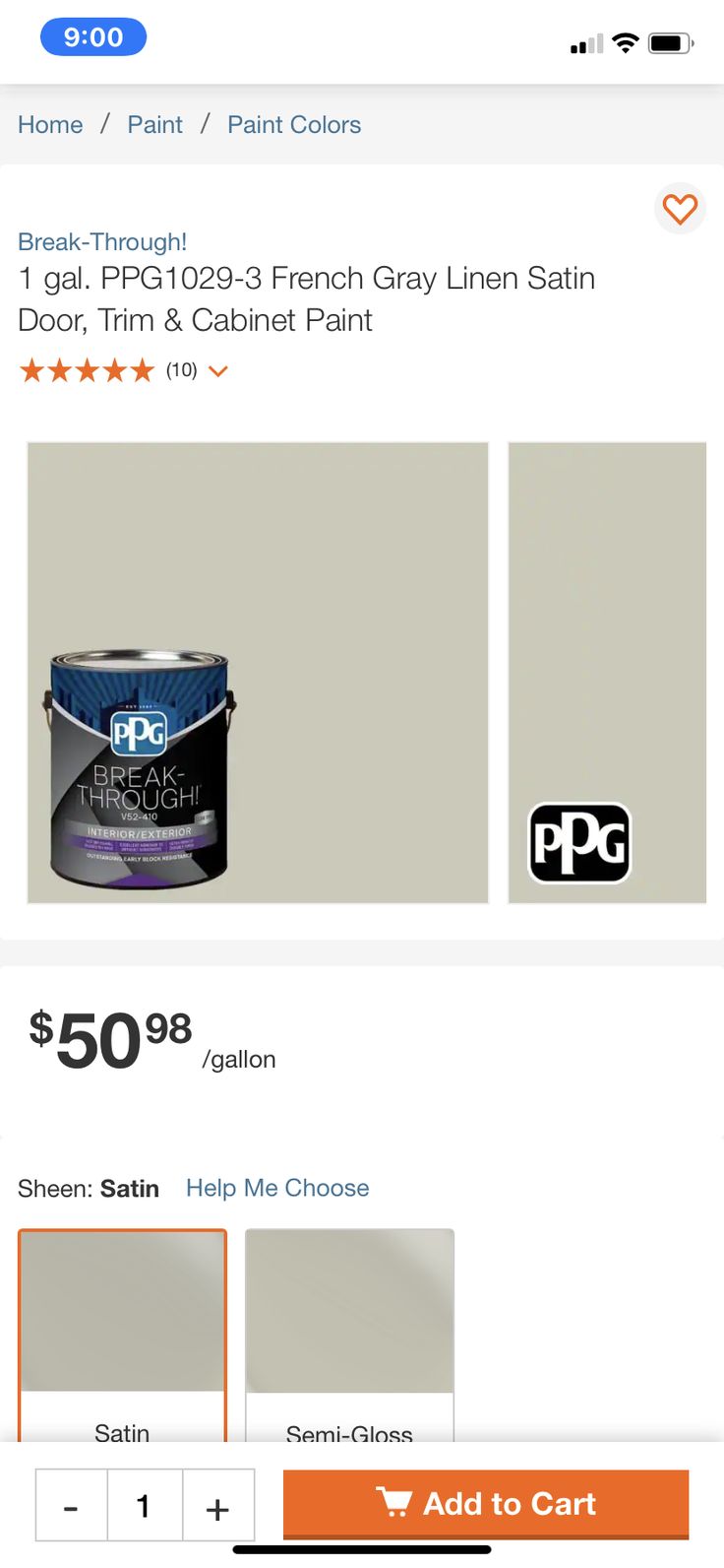 some paint products are on sale for $ 50 or less, and the price is up