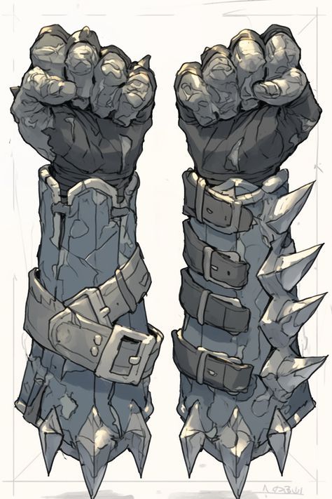 some kind of arm armor with spikes on it