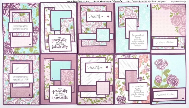 a scrapbook page with flowers and words on the pages, all in different colors