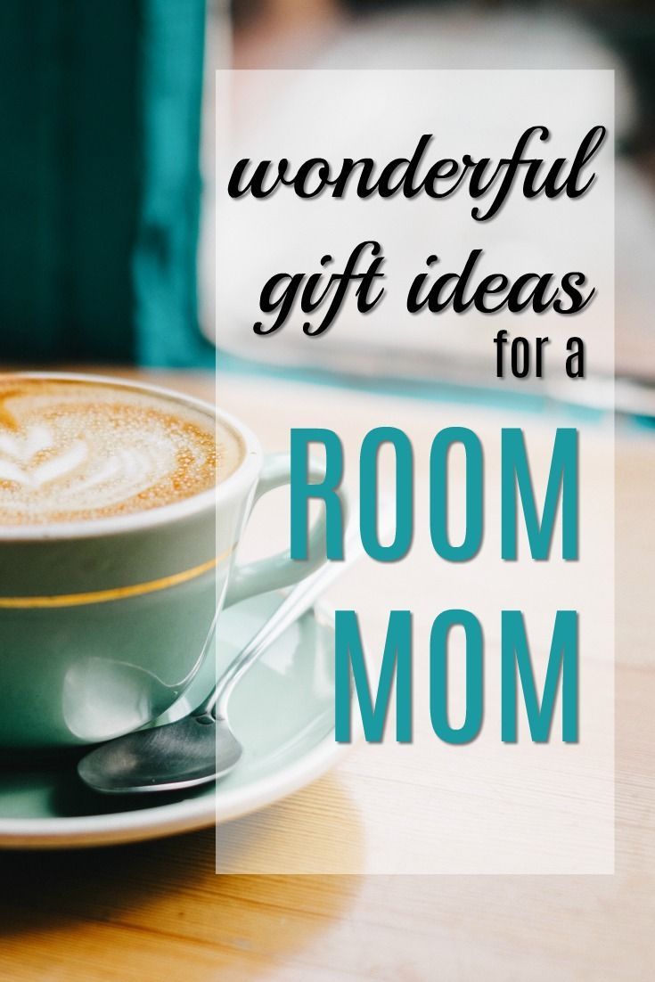 a cup of coffee with the words wonderful gift ideas for a room mom