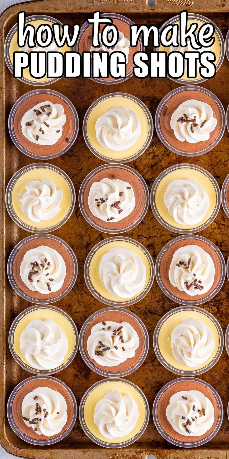 how to make pudding shots in plastic cups