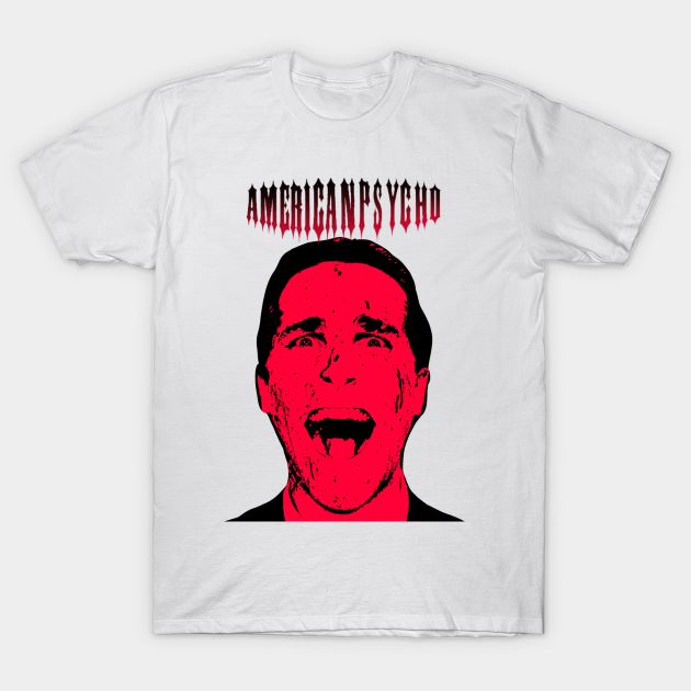 American psycho Patrick Bateman illustration -- Choose from our vast selection of Crewneck and V-Neck T-Shirts to match with your favorite design to make the perfect graphic T-Shirt. Pick your favorite: Classic, Boxy, Tri-Blend, V-Neck, or Premium. Customize your color! For men and women. Horror Graphic Print T-shirt For Fans, Horror Fan Merchandise T-shirt With Screen Print, Patrick Bateman, Graphic T Shirt, V Neck T Shirt, Graphic Tshirt, Tshirt Designs, Men And Women, For Men