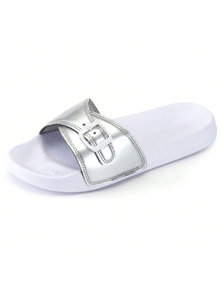 Comes in a classic buckle design
Cushioned footbed makes this pair very comfortable
EVA sole that helps combat regular wear and tear
Perfect for leisure walks and lounging at home
Lighweight, easy to carry around whenever you want
Comes in a classic buckle design
Banded Adjustable Beach Sandals White Vacation,Fashionable        Women Shoes, size features are:Bust: ,Length: ,Sleeve Length: Sandals White, Eva Sole, Beach Sandals, House Slippers, Sports Equipment, Womens Slippers, All Fashion, Womens Sandals, Length Sleeve