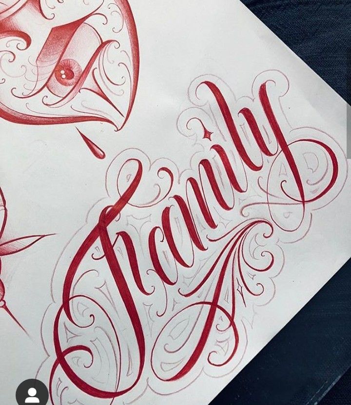 some type of lettering that is on top of a piece of paper with the word shanty written in it