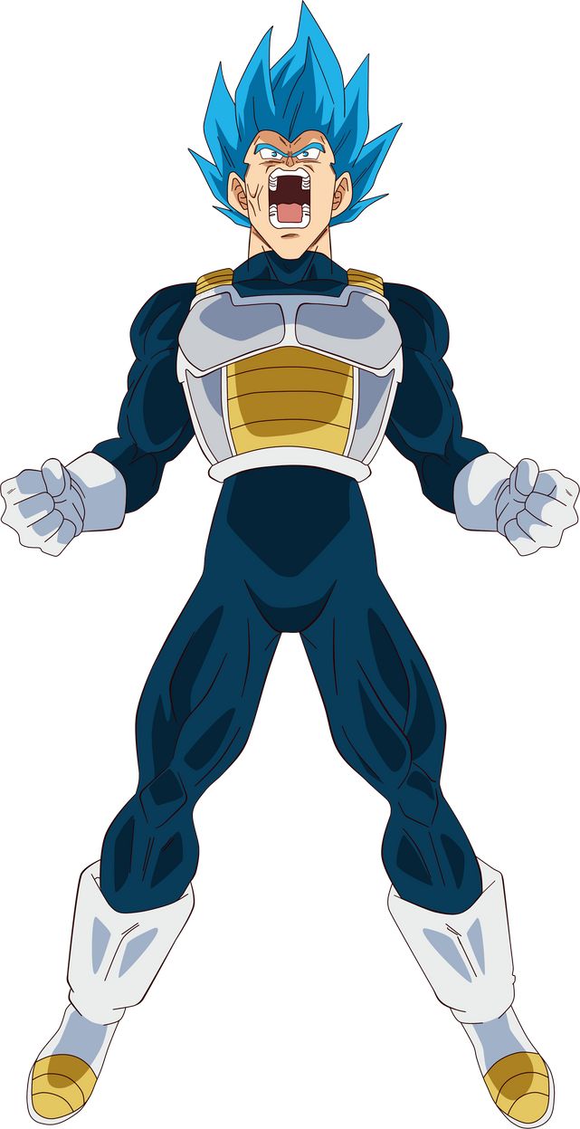 the blue gohan from dragon ball super saiki, with his arms wide open