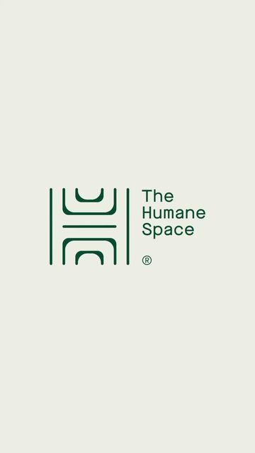 the humane space logo is shown in green and white, as well as an image of a