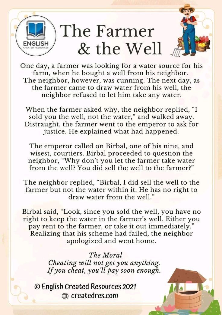 the farmer and the well poem with an image of a man sitting on a bench