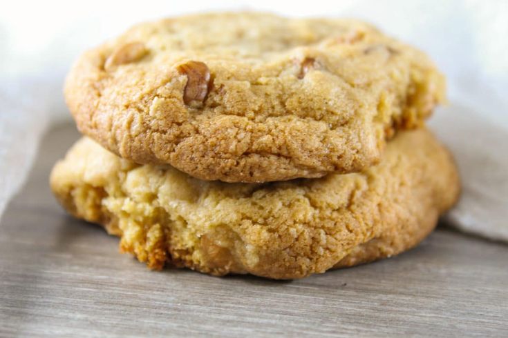 two cookies stacked on top of each other