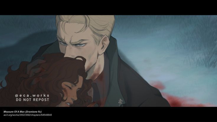 an animated image of a man and woman with blood on their faces, in front of a dark background