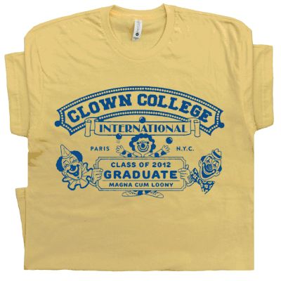 Clown College T Shirt | Ringling Brothers Circus T Shirt | Vintage Circus T Shirt Clown College, Clown Shirt, Juggling Balls, Circus Shirts, Silly Shirt, Clowns Funny, Mask Cute, Vintage Clown, College Shirts