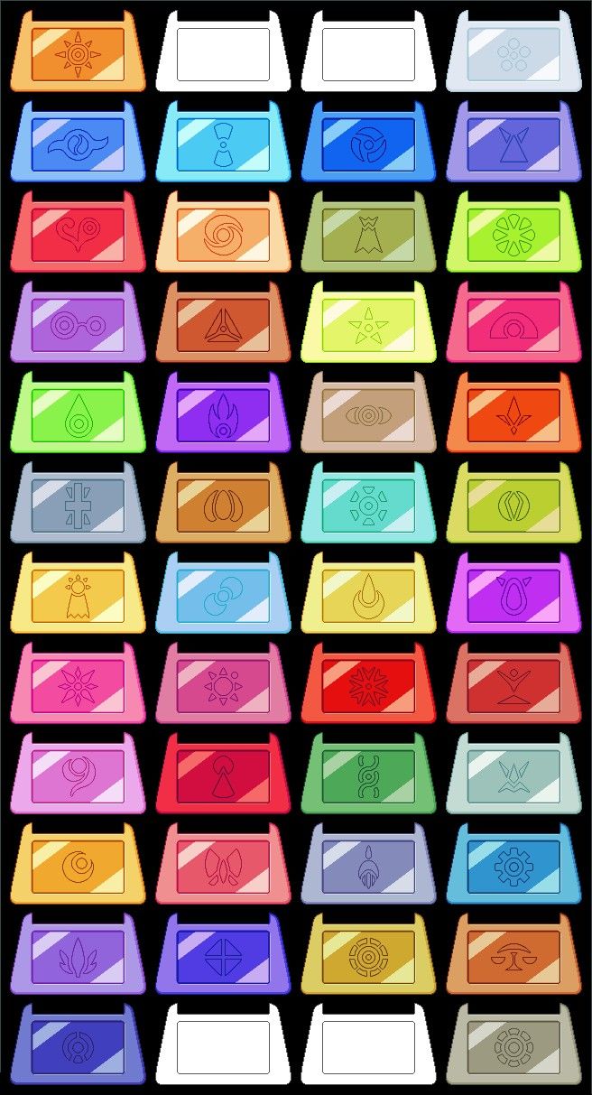 an image of many different colored boxes on a black background with the same color as each box