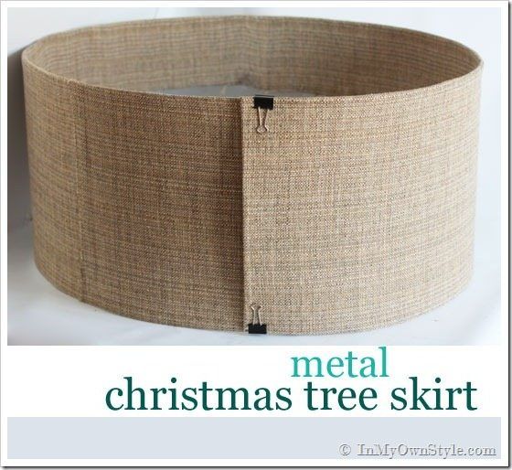 a christmas tree skirt is shown with the words metal christmas tree skirt