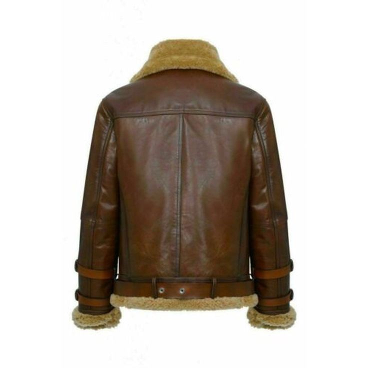 In winter, when the weather becomes cold, your body demands a stunning leather jacket with fur like this one. This leather bomber jacket, made from original leather, is combined with a soft shearling collar and hems. These types of excellent quality jackets are hard to find at this fair price anywhere else. But, we at Mush Editions have covered it for you. This stylish leather jacket with fur is handmade using full-grain leather. The sleek fur collar makes it more attractive. So, if you are goin Luxury Winter Outerwear With Contrast Collar, Fall Shearling Biker Jacket With Padded Collar, Winter Leather Jacket With Contrast Collar And Long Sleeves, Shearling Leather Jacket With Faux Fur Trim, Long Sleeve Shearling Leather Jacket With Faux Fur Trim, Leather Outerwear With Contrast Collar, Shearling Leather Jacket For Cold Weather, Winter Aviator Shearling Fur Coat, Winter Sheepskin Aviator Leather Jacket