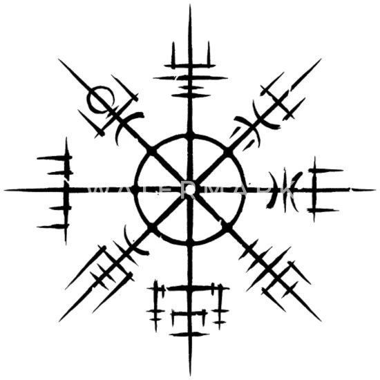 an image of a compass in the middle of a circle with two arrows on it