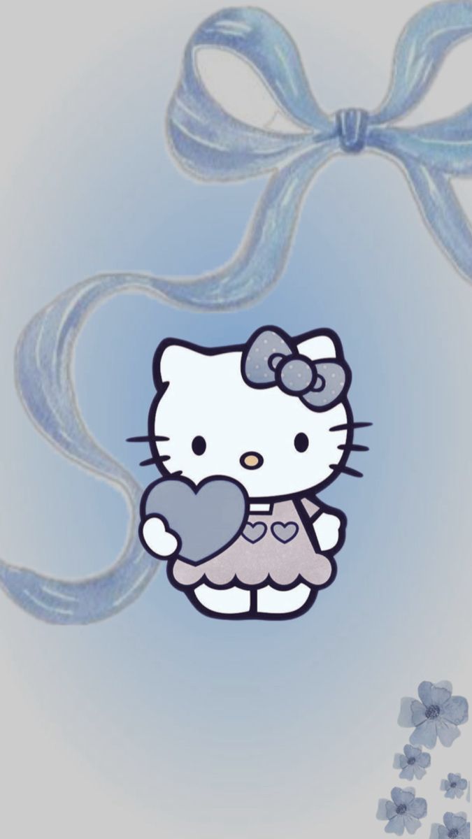 Blue hello kitty wallpaper with bow Blue Hello Kitty Wallpaper, Wallpaper Light Blue, Wallpaper Light, Iphone Wallpaper Winter, Cute Blue Wallpaper, Hello Kitty Christmas, Wallpaper Iphone Christmas, Winter Wallpaper, Light Blue Background