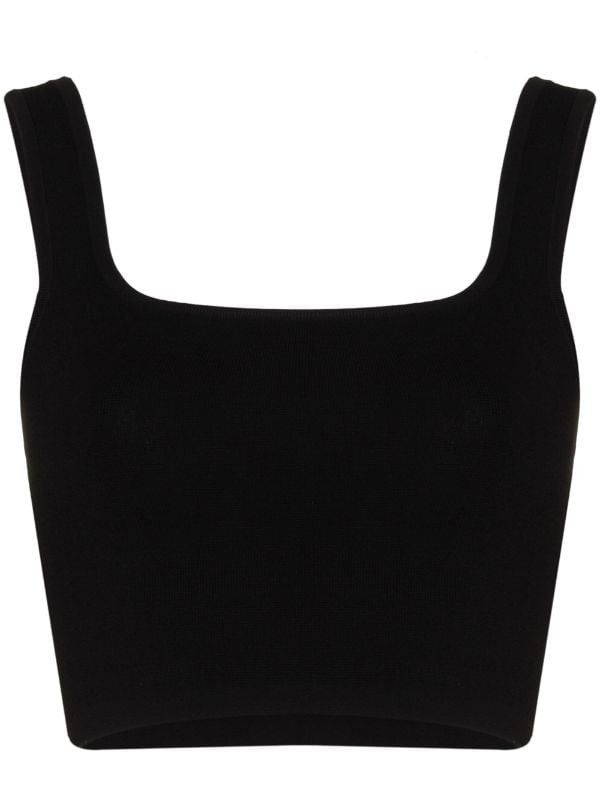 Black Cropped Tank Top, Tight Tank Top, Black Cropped Tank, Black Crop Top Tank, Black Hair Kpop, Strap Crop Top, Vest Designs, Black Crop Top, Black Tank Top