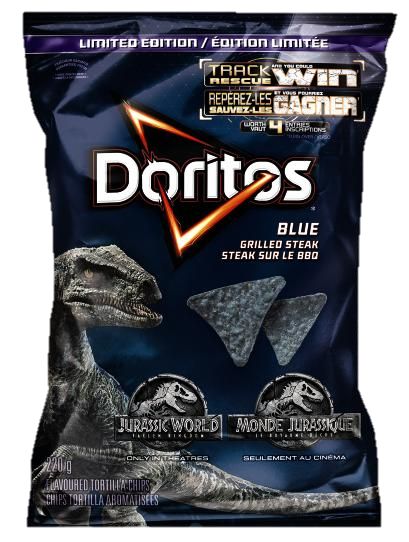 doritos tortilla chips with blue meat and broccoli in them