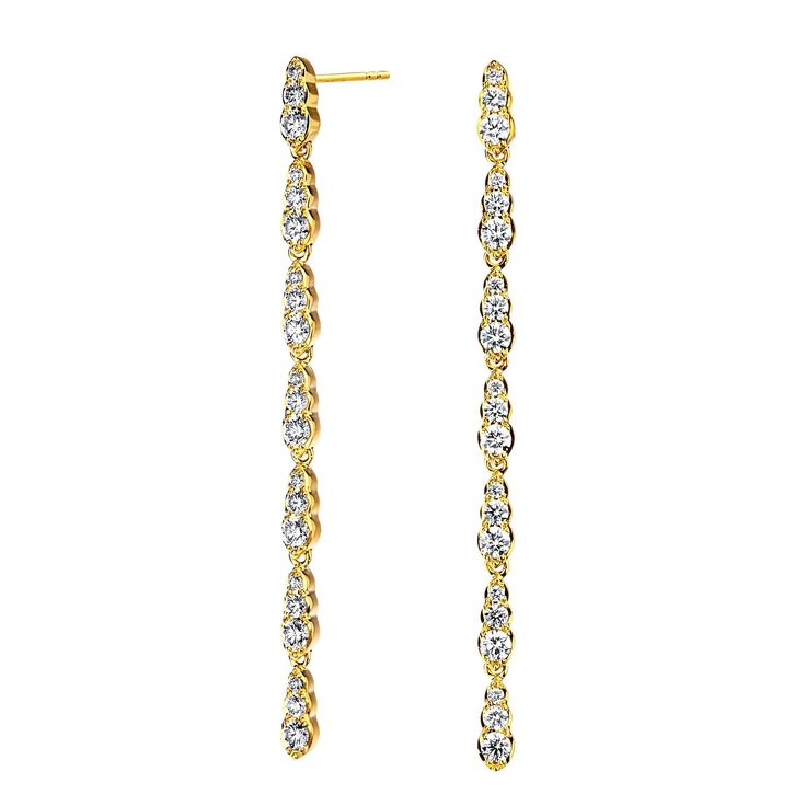 Created in 18 karat yellow gold Champagne diamonds 1.40 cts approx Limited edition Coral Drop Earrings, Yellow Gold Drop Earrings, Oxidized Silver Earrings, Gold Champagne, White Gold Set, Diamond Dangle Earrings, Bezel Set Diamond, Brown Diamond, Les Sentiments