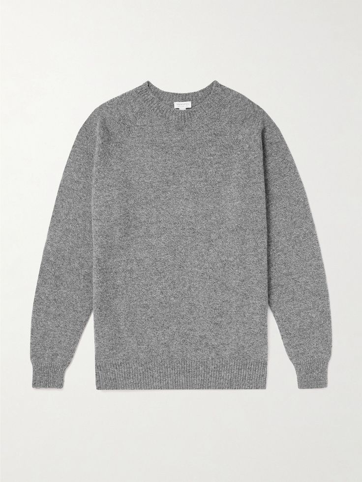 Sunspel only uses the finest fabrics to create comfortable, long-lasting clothes. This sweater is knitted in a medium gauge from pure lambswool, so it'll layer well. The classic grey mélange will go with pretty much anything. Classic Grey, Sweater For Men, Fine Fabric, Mr Porter, Wool Sweater, Wool Sweaters, Grey Sweater, Porter, Men Sweater