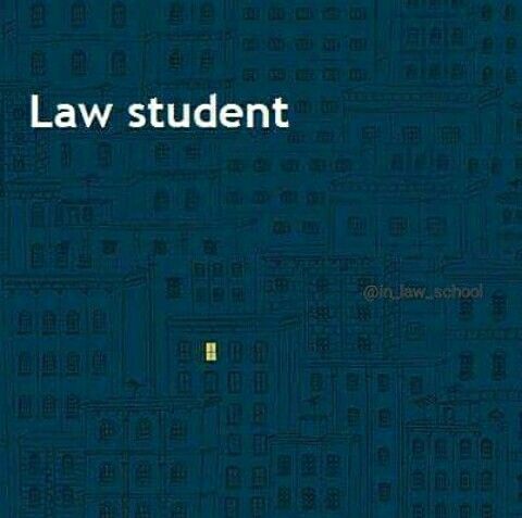 a blue background with the words law student in white on it and an image of a yellow door