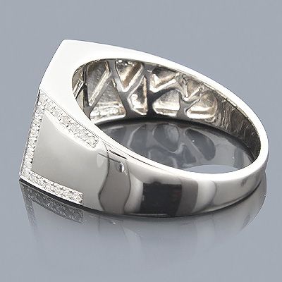 This Men's Diamond Ring in Sterling Silver showcases 0.72 carats of genuine diamonds, a classic design and a luxurious rhodium plating for extra shine. This men's diamond ring in sterling silver makes a great gift for any occasion. Men Diamond Ring, Diamond Watch, Sterling Silver Bands, Ring Sterling Silver, 10k Gold, Sterling Ring, Silver Band, Rhodium Plated, Matrix