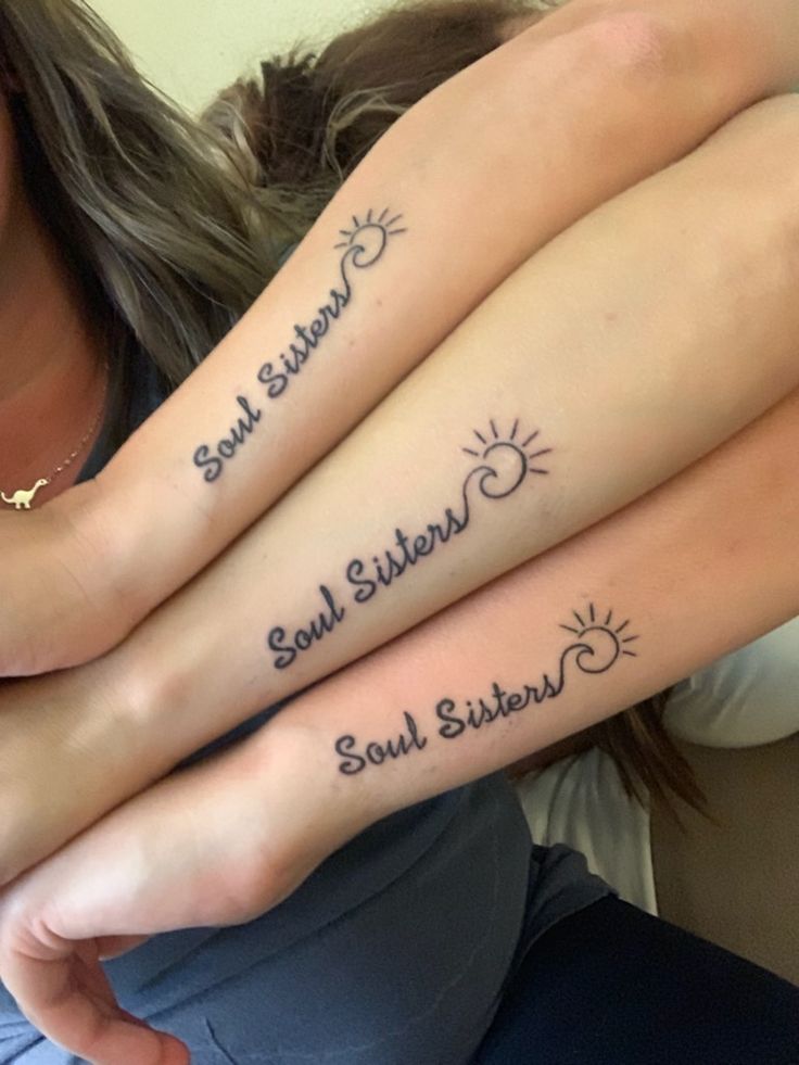 Small Matching Tattoos For 5 Best Friends, 3 Friends Tatoos Ideas, Tattoo Ideas For Female Best Friends, Small Matching Tattoos For 3 Sisters, Tattoo Ideas Bff Best Friend, Tattoo Ideas Female Meaningful Best Friends, Best Friend Tattoos For 3 People, Tattoo Ideas Female 3 Friends, Sisterhood Tattoos Friends